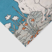 ヴィンテージエレガント白うさぎ花 薄葉紙 (詳細)