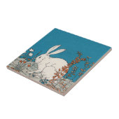 ヴィンテージエレガント白うさぎ タイル (側面)