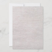 ヴィンテージエレガント白結婚灯葉 招待状 (裏面)