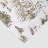 ヴィンテージエレガント白馬の雪の森トイル 薄葉紙 (詳細)