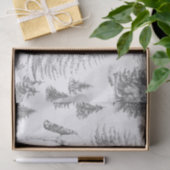 ヴィンテージエレガント白馬の雪の森トイル 薄葉紙 (ギフト)