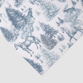 ヴィンテージエレガント白馬の雪の森トイル 薄葉紙 (詳細)