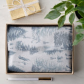 ヴィンテージエレガント白馬の雪の森トイル 薄葉紙 (ギフト)