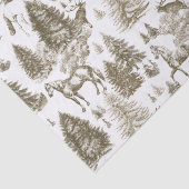 ヴィンテージエレガント白馬の雪の森トイル 薄葉紙 (詳細)