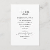 ヴィンテージエレガント白黒アコモデーション エンクロージャーカード (正面)