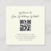 ヴィンテージエレガント白黒トイルディアー結婚ズ エンクロージャーカード (正面)