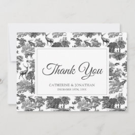 ヴィンテージエレガント白黒トイルディアー セーブザデート