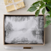 ヴィンテージエレガント白黒フォレストトワール 薄葉紙 (ギフト)