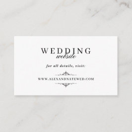 ヴィンテージエレガント白黒ミニ詳細 エンクロージャーカード