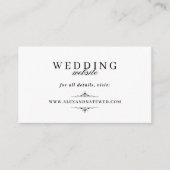 ヴィンテージエレガント白黒ミニ詳細 エンクロージャーカード (正面)