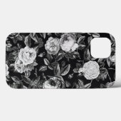 ヴィンテージエレガント白黒植物学フローラバラ Case-Mate iPhoneケース (裏面 (横))
