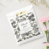 ヴィンテージエレガント白黒鹿パターン フェイバーバッグ (封をした状態)