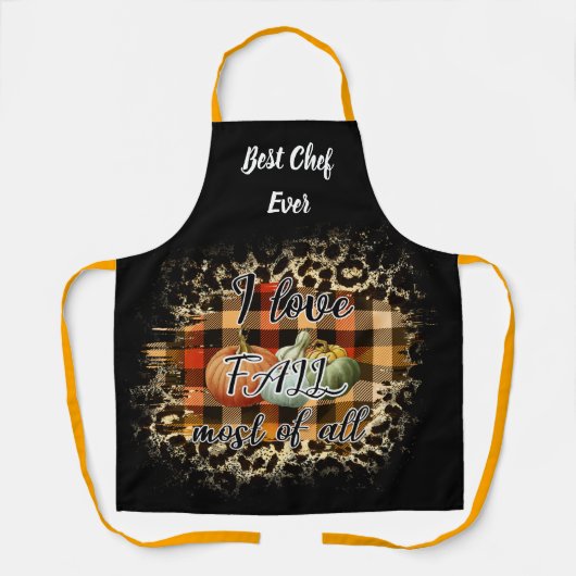 ヴィンテージエレガント秋ラブカボチャ エプロン (正面)