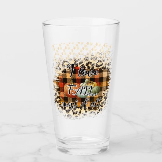 ヴィンテージエレガント秋ラブカボチャ タンブラーグラス (正面)