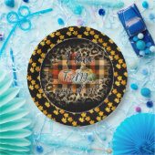 ヴィンテージエレガント秋ラブカボチャ ペーパープレート (パーティー)