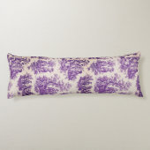 ヴィンテージエレガント紫色のトイレデジュイ ボディピロー (裏面)