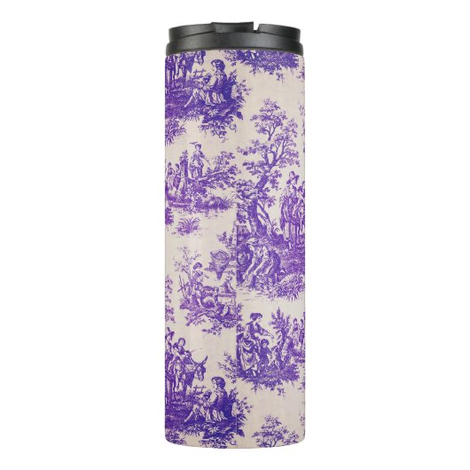 ヴィンテージエレガント紫色トワールデジュイミモノグラム タンブラー (裏面)