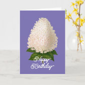 ヴィンテージエレガント紫陽花パニキュラタ誕生日 カード (黄色い花)