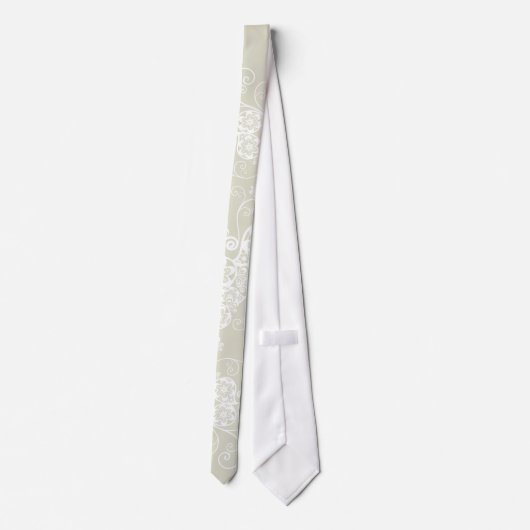 ヴィンテージエレガント結婚ペイズリースタイリッシュのタイ ネクタイ (裏面)