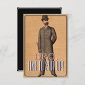 ヴィンテージエレガント花婿介添人またはGroomsman Request Card 招待状 (正面/裏面)