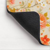 ヴィンテージエレガント花柄デザイン マウスパッド (コーナー)