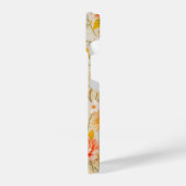 ヴィンテージエレガント花柄デザイン iPhoneケース (左側面)