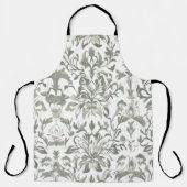 ヴィンテージエレガント花柄 エプロン (正面)