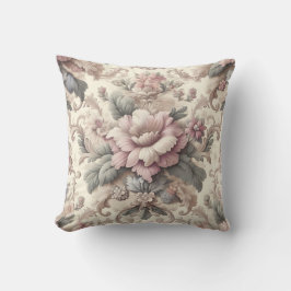 ヴィンテージエレガント花柄 クッション
