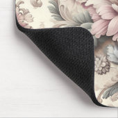 ヴィンテージエレガント花柄 マウスパッド (コーナー)