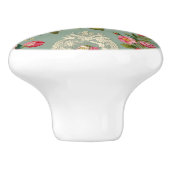 ヴィンテージエレガント花 セラミックノブ (側面)