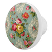 ヴィンテージエレガント花 セラミックノブ (右)