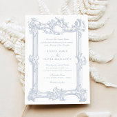 ヴィンテージエレガント装飾用フレ結婚ーム 招待状