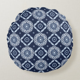 ヴィンテージエレガント装飾花柄 ラウンドクッション