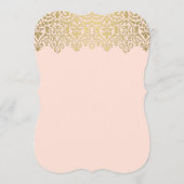 ヴィンテージエレガント赤面n金ゴールドレースフローラブライダル (裏面)