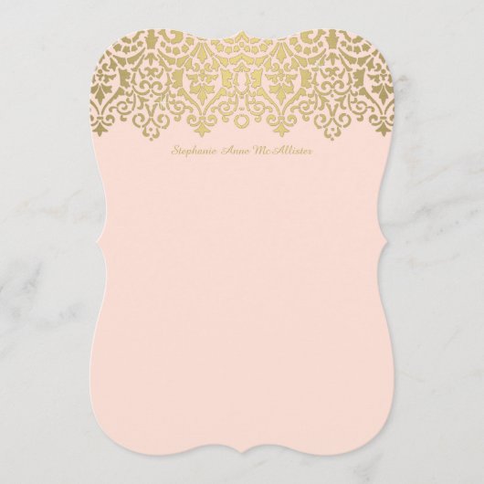 ヴィンテージエレガント赤面n金ゴールドレースフローラブライダル (正面)