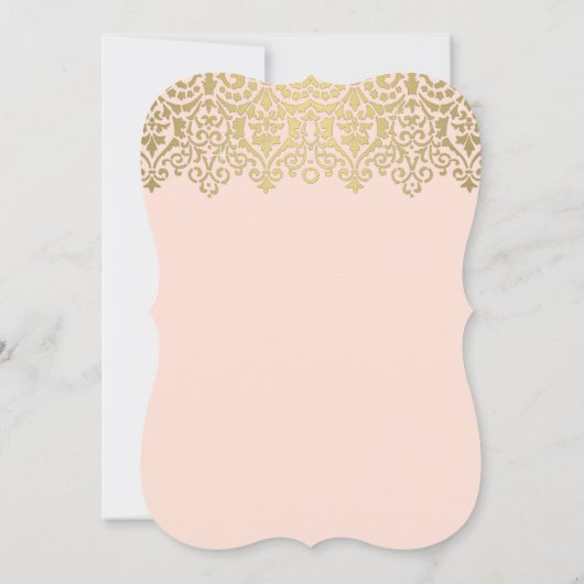 ヴィンテージエレガント赤面n金ゴールドレースフローラブライダル (裏面)