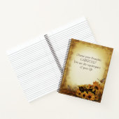 ヴィンテージエレガント選択の引用文 ノートブック (内部)