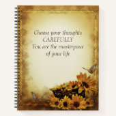 ヴィンテージエレガント選択の引用文 ノートブック (正面)