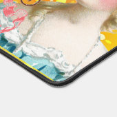 ヴィンテージエレガント金ゴールドとピンク デスクマット (コーナー)