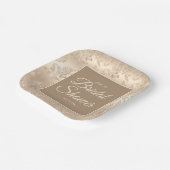 ヴィンテージエレガント金ゴールドシャンパンブライダルシャワー ペーパープレート (傾斜あり)