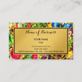 ヴィンテージエレガント金ゴールドフェイクイベントプランナー 名刺 (裏面)