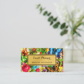 ヴィンテージエレガント金ゴールドフェイクイベントプランナー 名刺 (スタンド正面)