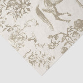 ヴィンテージエレガント金ゴールドベージュホースの花 薄葉紙 (詳細)