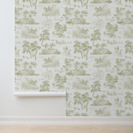 ヴィンテージエレガント金ゴールドベージュホース狩りトワール 壁紙