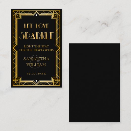 ヴィンテージエレガント金ゴールド結婚の送信バス 名刺 (正面/裏面)