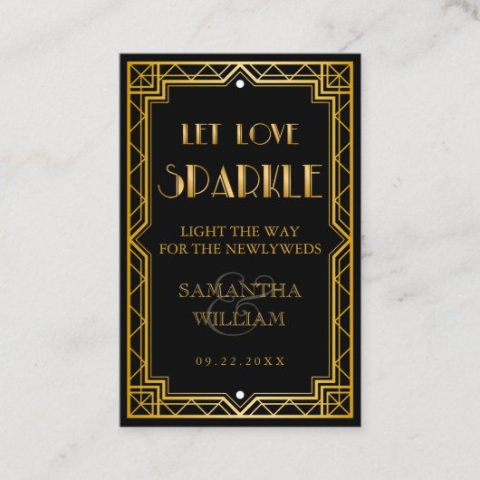 ヴィンテージエレガント金ゴールド結婚の送信バス 名刺 (正面)