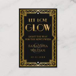 ヴィンテージエレガント金ゴールド結婚の送信バス 名刺