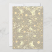 ヴィンテージエレガント金ゴールド結婚式招待状 招待状 (裏面)