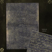 ヴィンテージエレガント金ゴールド黒手書き文字 薄葉紙