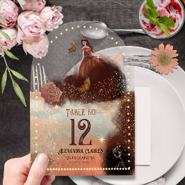 ヴィンテージエレガント銅バラアクリル系表番号 アクリル招待状